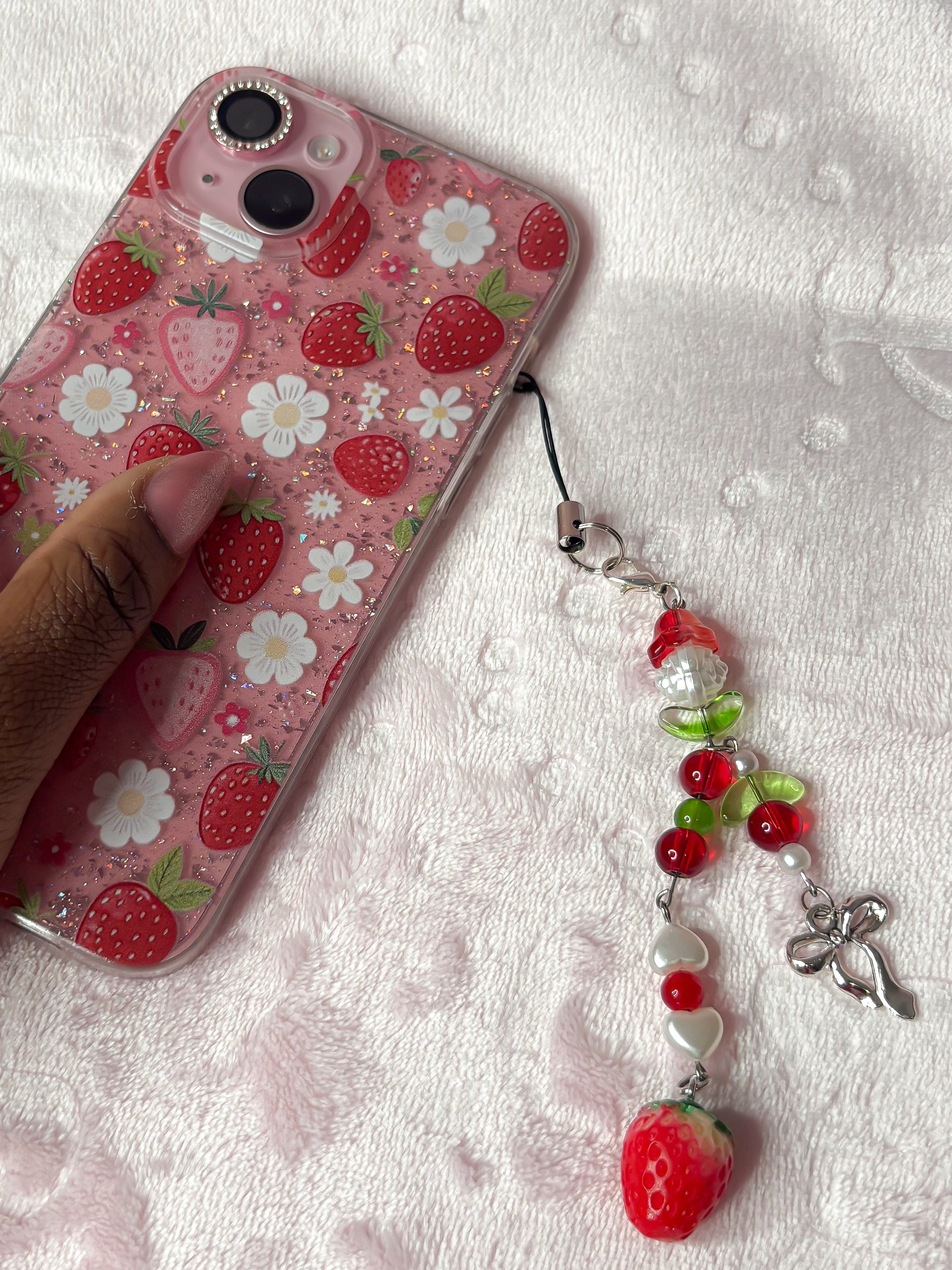 Strawberry Phone Charm