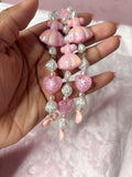 Girly Pink Princess phone charm