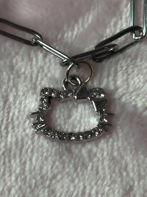 Kitty kat charm bracelet