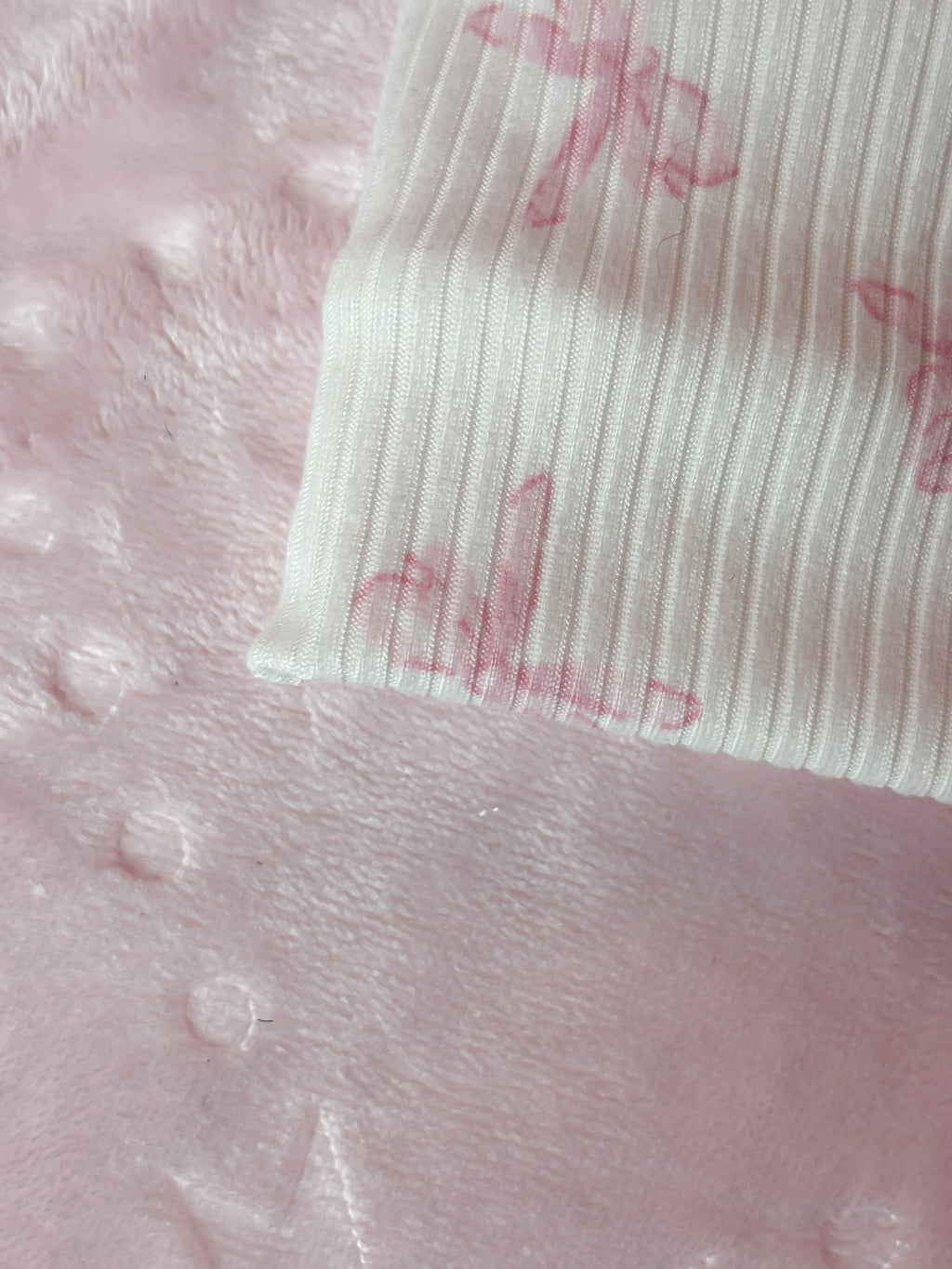 Pink bow print soft headband